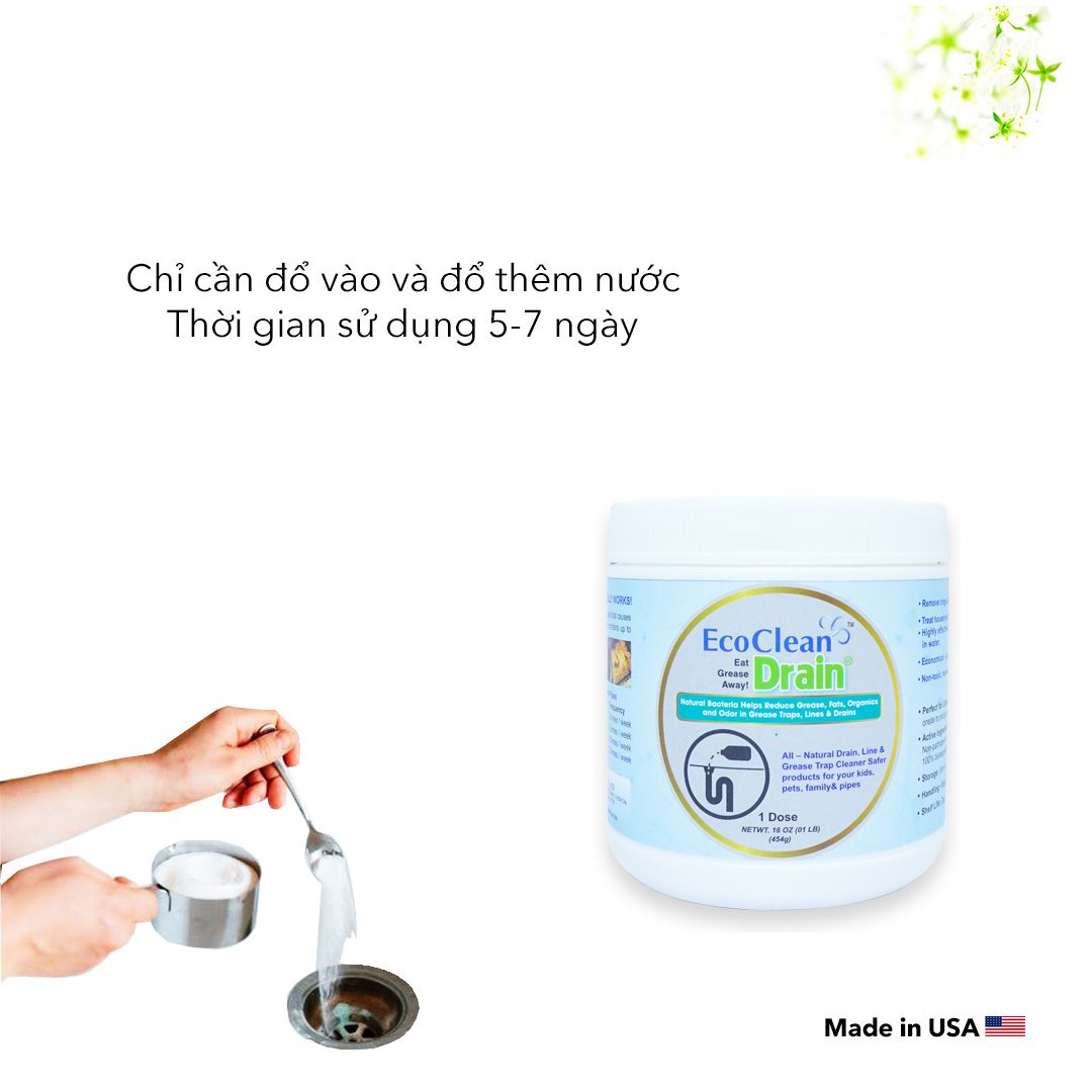 Vi sinh ăn mỡ - Sản phẩm th&ocirc;ng tắc cống hiệu quả