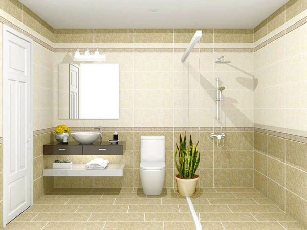 Đặt chậu cây trong nhà vệ sinh giúp hạn chế âm khí
