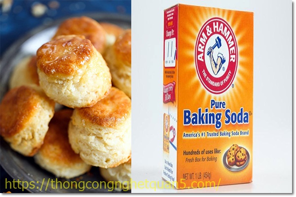 Công dụng của baking soda làm bánh